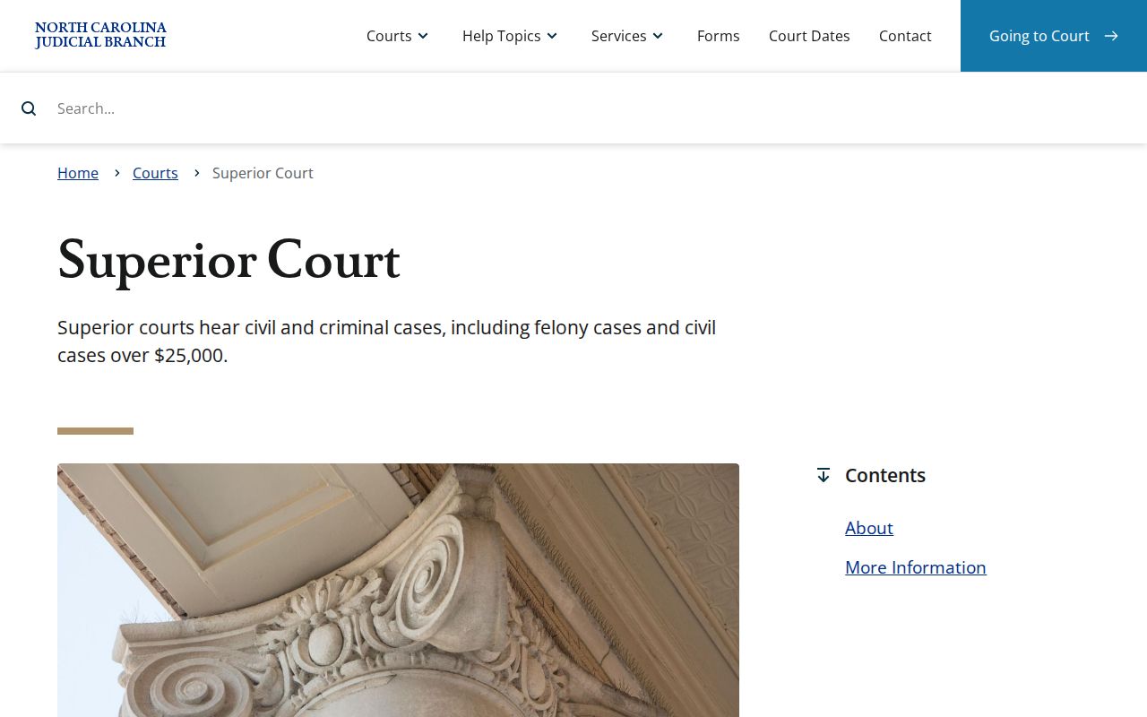 Scotland County criminal court dockets and Superior Court jurisdiction