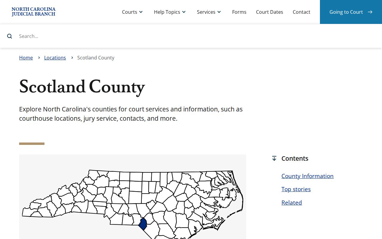 East Laurinburg court records through Scotland County Judicial Branch