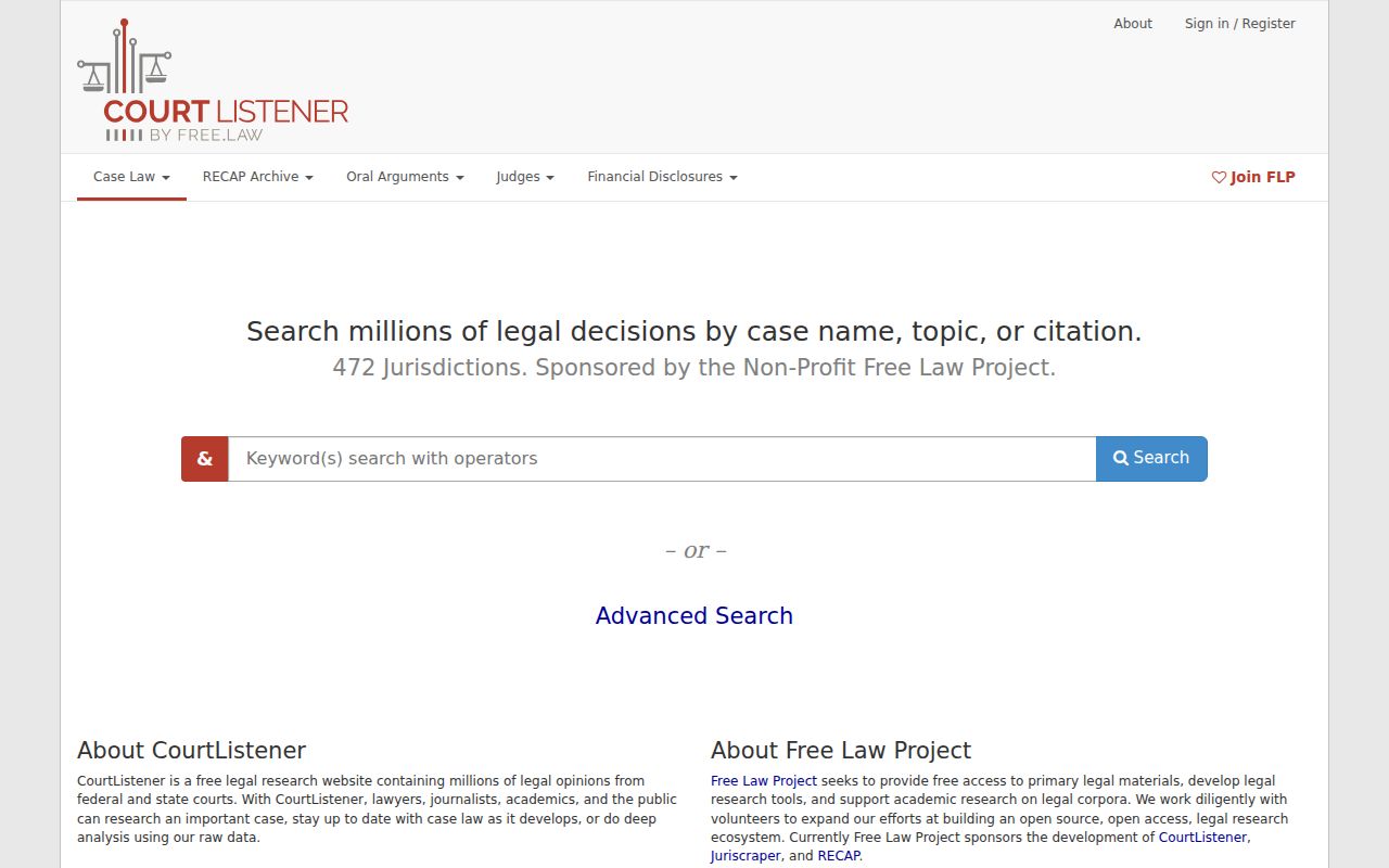 Scotland County court record federal docket supplementary search source