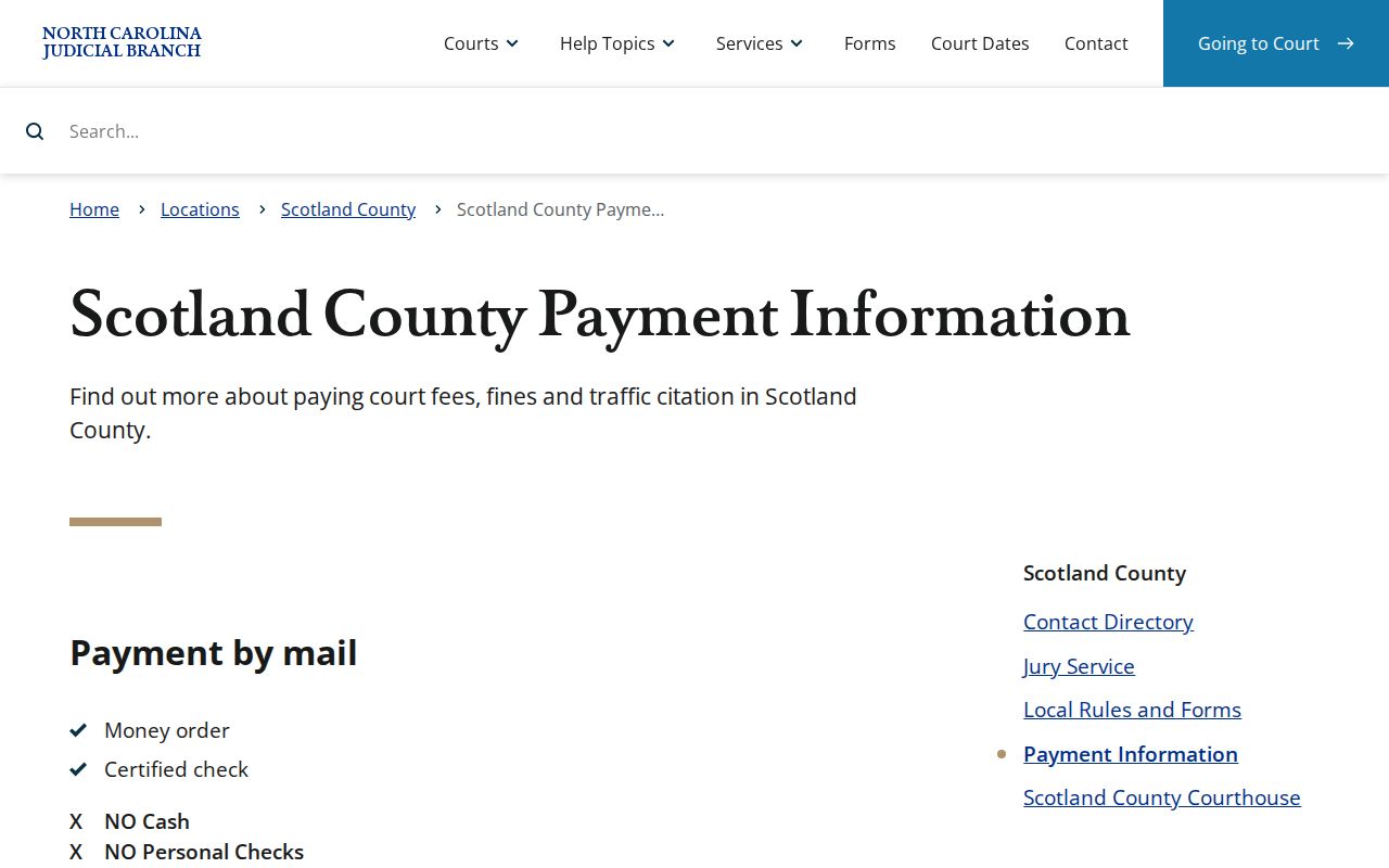 Scotland traffic court payment and court record source